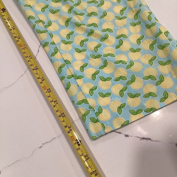 Lilly Pulitzer Sz 8 Lemons Capri Cotton Pockets Lightweight Beach Fun - Picture 11 of 11